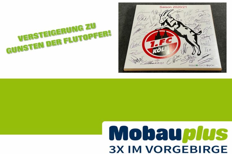 Charity Auktion für Opfer der Flutkatastrophe in NRW